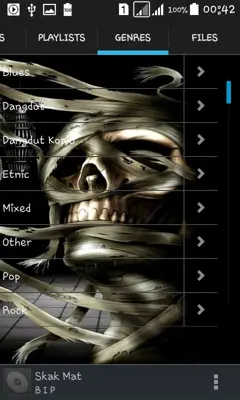 Mp3 Skull Player android App screenshot 0