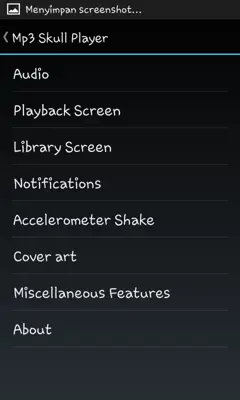 Mp3 Skull Player android App screenshot 1