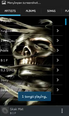 Mp3 Skull Player android App screenshot 4