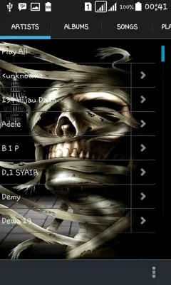 Mp3 Skull Player android App screenshot 6